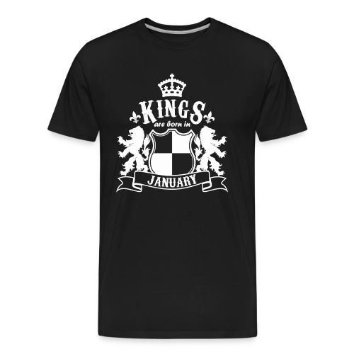 Kings are born in January - Men's Premium Organic T-Shirt