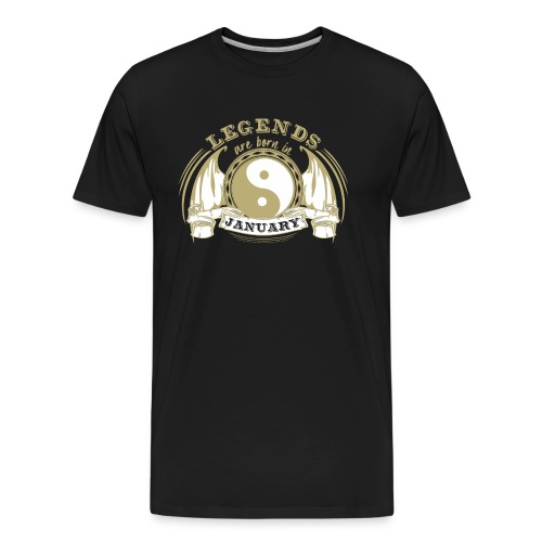 Legends are born in January - Men's Premium Organic T-Shirt