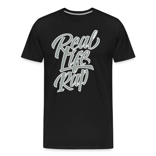 realliferap1_twocolor_rev - Men's Premium Organic T-Shirt
