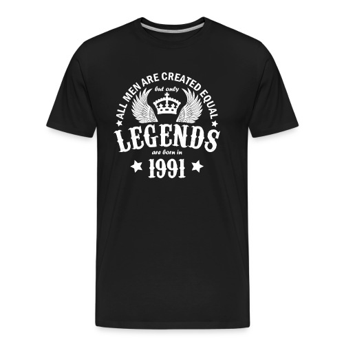 Legends are Born in 1991 - Men's Premium Organic T-Shirt