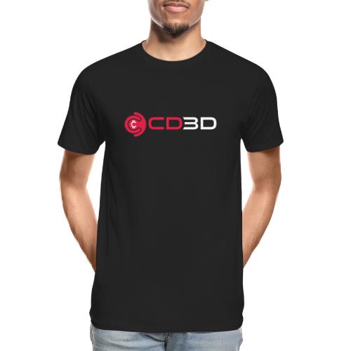 CD3D White Front/CinemaDraft Logo Back - Men's Premium Organic T-Shirt