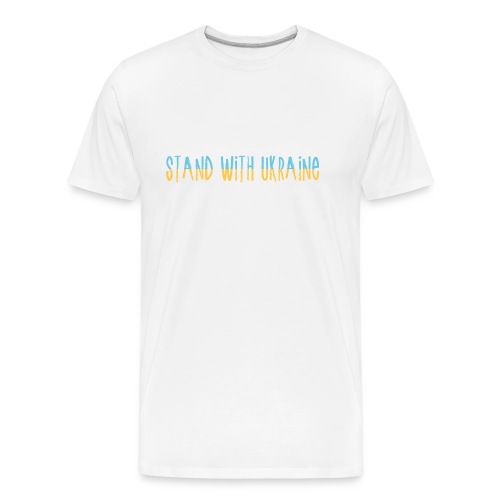 Stand With Ukraine - Men's Premium Organic T-Shirt