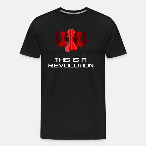 This is a Revolution. 3D CAD. Red, Ominous - Men's Premium Organic T-Shirt