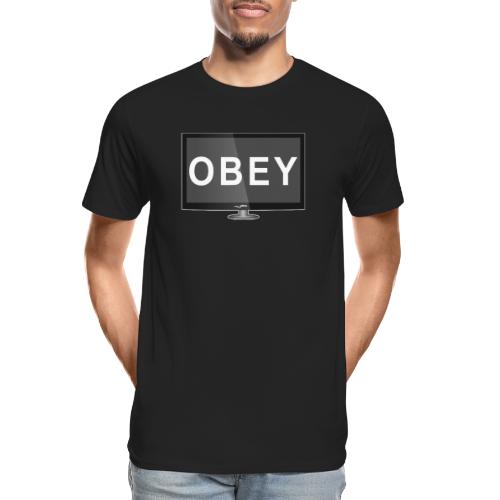 OBEY TV - Men's Premium Organic T-Shirt
