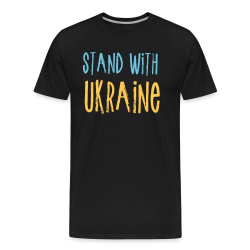Stand With Ukraine - Men's Premium Organic T-Shirt
