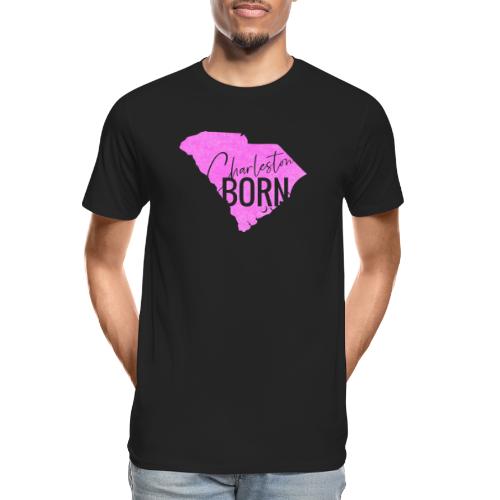Charleston Born_Pink - Men's Premium Organic T-Shirt