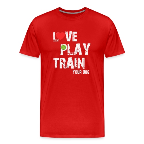 Love.Play.Train Your dog - Men's Premium Organic T-Shirt