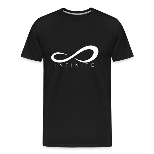 Infinite Logo in White Women's Hoodie - Men's Premium Organic T-Shirt