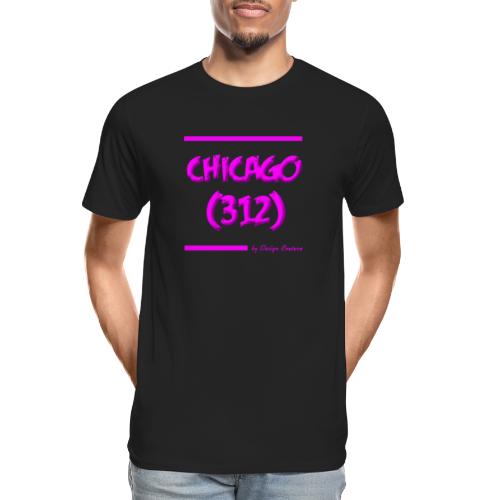 CHICAGO 312 PINK - Men's Premium Organic T-Shirt