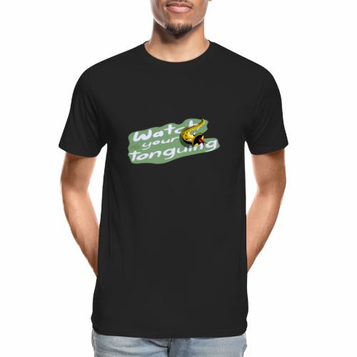 Saxophone players: Watch your tonguing!! green - Men's Premium Organic T-Shirt