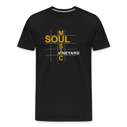 Soul Music VineYard Gold Microphone - Men's Premium Organic T-Shirt
