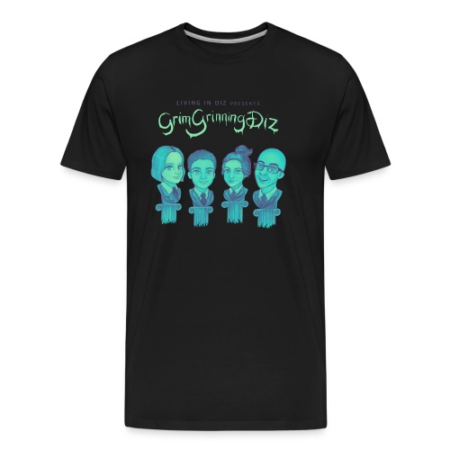Living in Diz Grim grinning - Men's Premium Organic T-Shirt