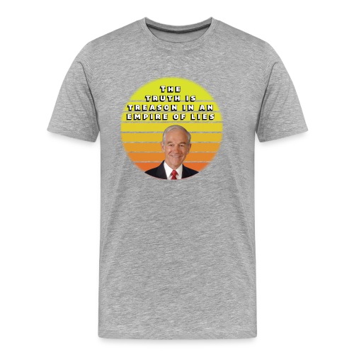 Ron Paul The truth is treason smaller - Men's Premium Organic T-Shirt