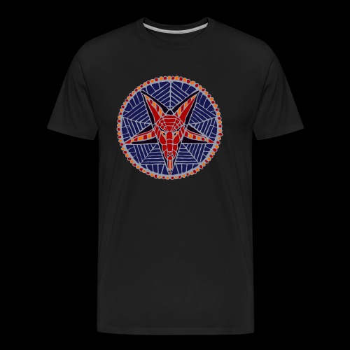 Corpsewood Stained-Glass Baphomet - Men's Premium Organic T-Shirt