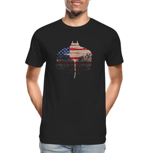 South Carolina Independence Stingray, Dark - Men's Premium Organic T-Shirt