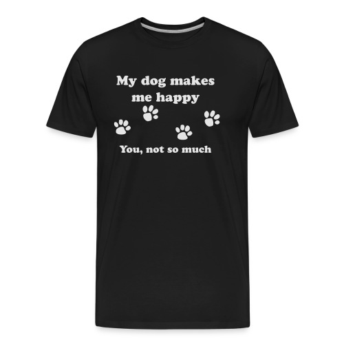 dog_happy - Men's Premium Organic T-Shirt
