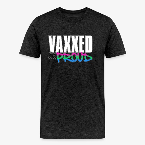 Vaxxed & Proud Polysexual Pride Flag - Men's Premium Organic T-Shirt