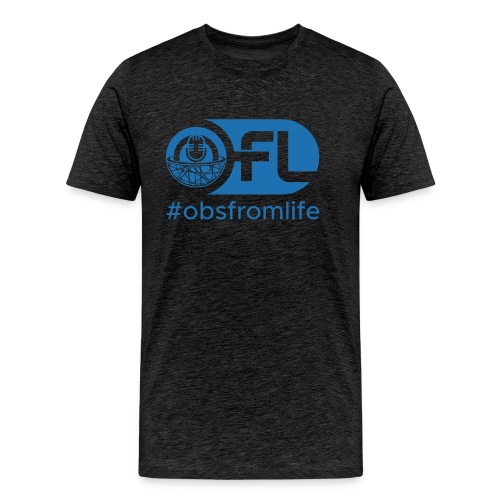 Observations from Life Logo with Hashtag - Men's Premium Organic T-Shirt