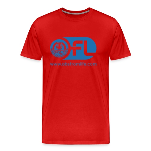 Observations from Life Logo with Web Address - Men's Premium Organic T-Shirt