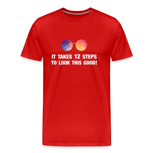 It takes 12 steps to look this good! - Men's Premium Organic T-Shirt
