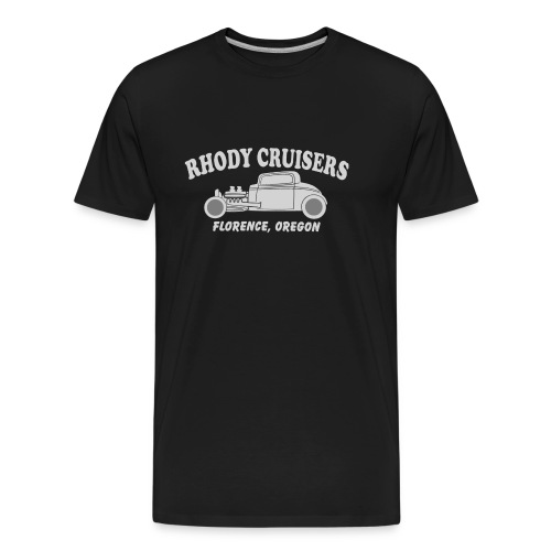 Rhody Cruisers Silver on Black - Men's Premium Organic T-Shirt