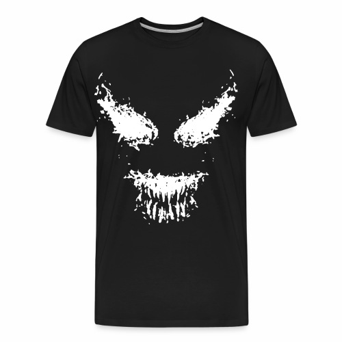 Creepy Monster Nightmare Halloween Face - Men's Premium Organic T-Shirt