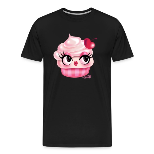 Cute Cupcake - Cherry Vanilla - Men's Premium Organic T-Shirt