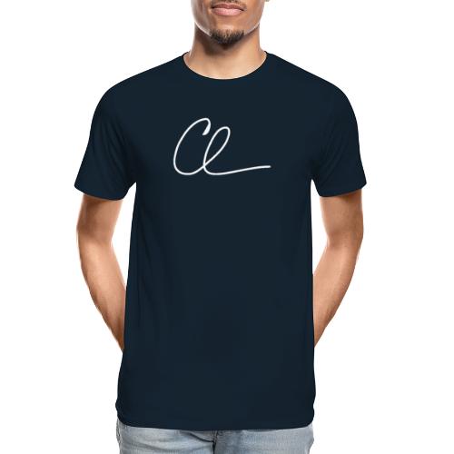 CL Signature (White) - Men's Premium Organic T-Shirt