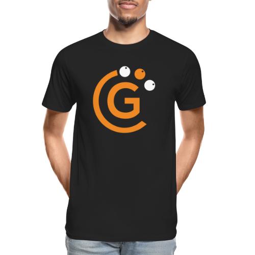 G Logo, White - Men's Premium Organic T-Shirt