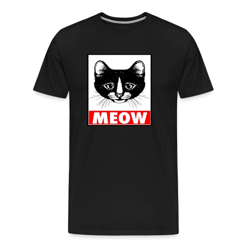 OBEY MEOW - Men's Premium Organic T-Shirt