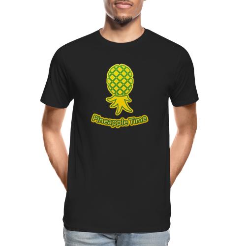 Swingers - Pineapple Time - Transparent Background - Men's Premium Organic T-Shirt