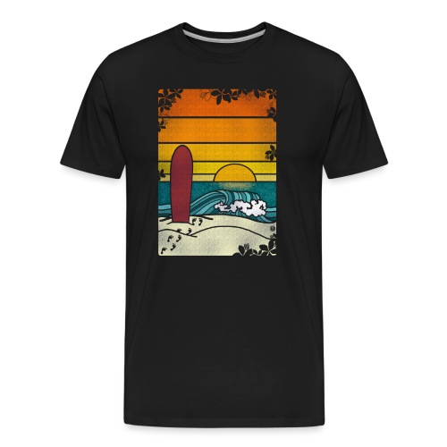 Sunset Wave - Men's Premium Organic T-Shirt