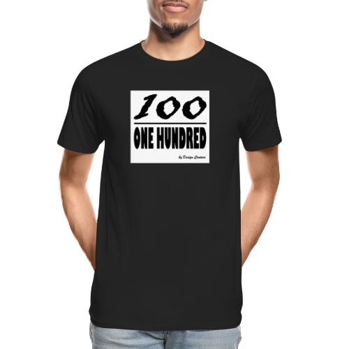 ONE HUNDRED BLACK - Men's Premium Organic T-Shirt