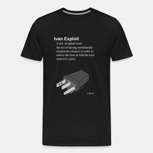 Ivan Exploit - 3D CAD Speedmodeling - US version - Men's Premium Organic T-Shirt