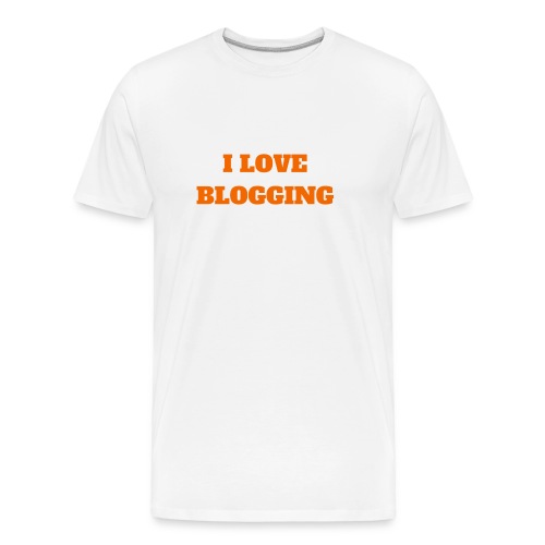 iloveblogging - Men's Premium Organic T-Shirt