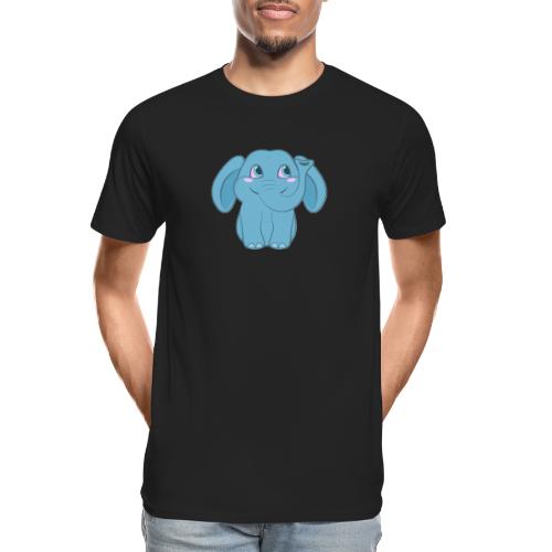 Baby Elephant Happy and Smiling - Men's Premium Organic T-Shirt
