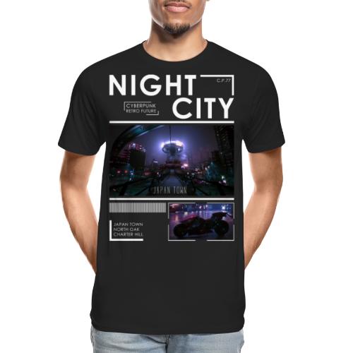 Night City Japan Town - Men's Premium Organic T-Shirt