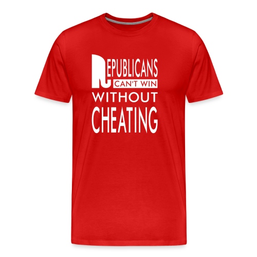 Republicans Always Cheat T-shirts - Men's Premium Organic T-Shirt