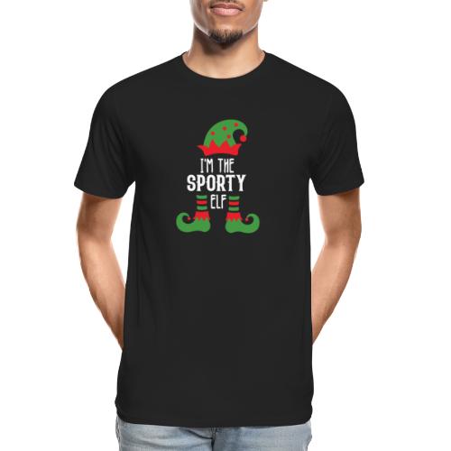 I'm The Sporty Elf Shirt Xmas Matching Christmas - Men's Premium Organic T-Shirt