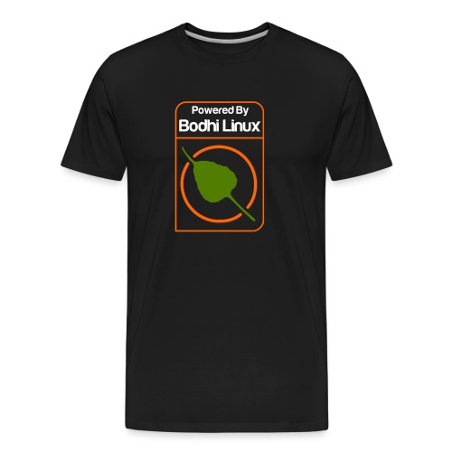 Powered by Bodhi Linux - Men's Premium Organic T-Shirt
