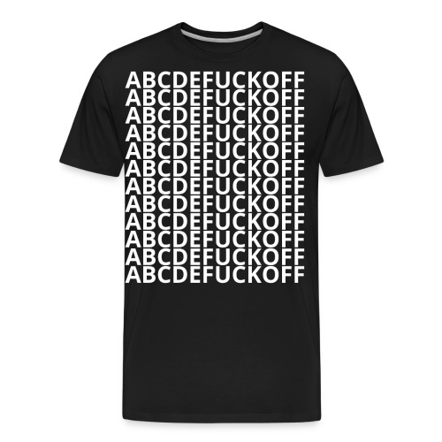 ABCDEFUCKOFF 12X - Men's Premium Organic T-Shirt