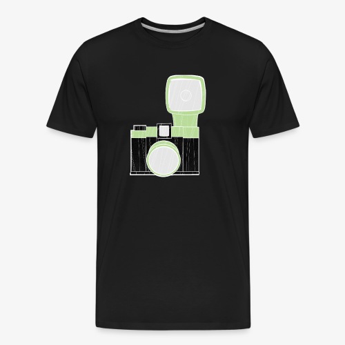 diana camera ltgreen - Men's Premium Organic T-Shirt