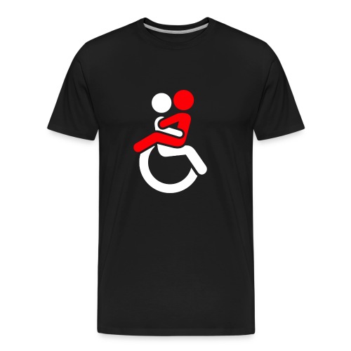 Wheelchair Love for adults. Humor shirt - Men's Premium Organic T-Shirt