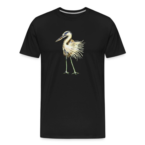 Great Blue Heron - Men's Premium Organic T-Shirt