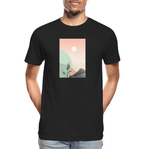 Retro Sunrise - Men's Premium Organic T-Shirt