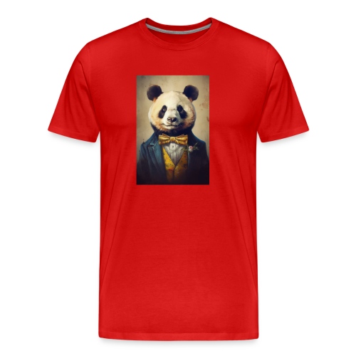 Mr Dapper Panda Bear - Men's Premium Organic T-Shirt