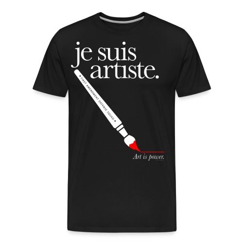 je suis artiste - Art is Power. - Men's Premium Organic T-Shirt