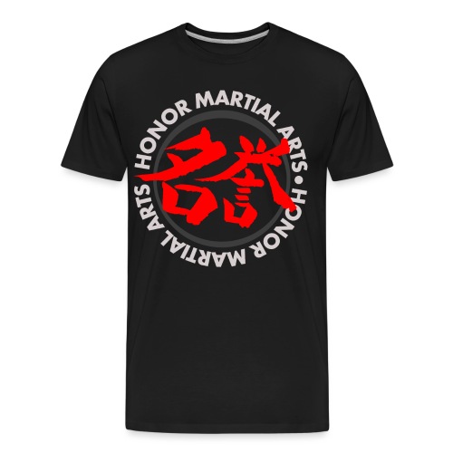 Honor Martial Arts Kanji Design Light Shirts - Men's Premium Organic T-Shirt
