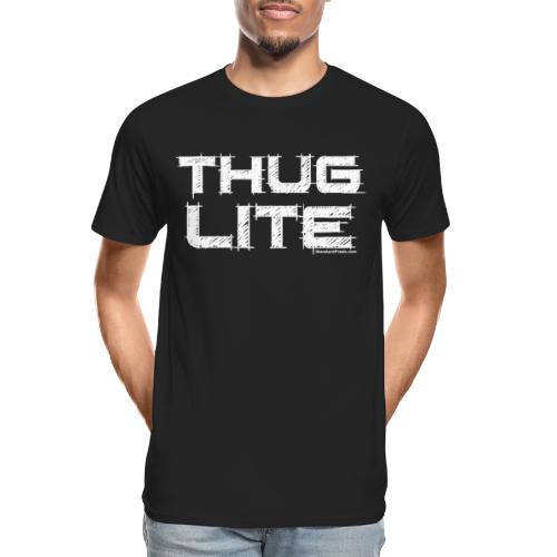 Thug Lite WHT.png - Men's Premium Organic T-Shirt