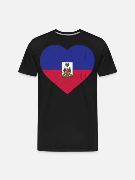 HAITI - Men's Premium Organic T-Shirt - black